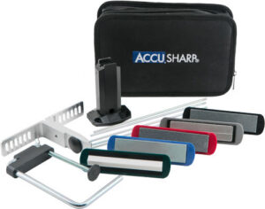 AccuSharp 059C 5-Stone Precision Set Extra Coarse/Coarse/Medium/Fine/ Ultra-Fine Diamond, Alumina, Ceramic Sharpener Multi Color