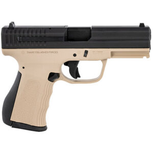 FMK G9C1G2DESSCM 9C1 G2 *CA/MA Compliant 9mm Luger 10+1 4" Black Stainless Steel Barrel, Black Serrated Carbon Steel Slide, Flat Dark Earth Polymer Frame w/Picatinny Rail, Black Backstrap Grip