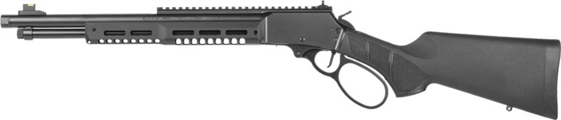Smith & Wesson 14195 1854 Stealth Hunter 45 Long Colt 8+1 16.30" Black Armornite Threaded Barrel, Black Anodized Aluminum Receiver w/Picatinny Rail, Fixed w/Textured Grip Panels Black Synthetic Stock - Image 2