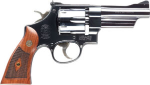 Smith & Wesson 150339 Model 27 Classic 357 Mag Or 38 S&W Spl +P Blued Carbon Steel 4" Barrel, 6-Round Cylinder & N-Frame, Checkered Square Butt Walnut Grip
