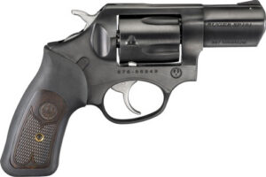 Ruger 15702 SP101 357 Mag 5-Round 2.25" Blued Steel Barrel, Cylinder & Frame, Black Rubber w/Wood Insert Grip, Transfer Bar Safety, Exposed Hammer