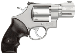 Smith & Wesson 170133 Performance Center Model 627 38 S&W Spl +P, 357 Mag 8-Round 2.63" Stainless Steel Barrel & Cylinder Matte Silver Stainless Steel Frame with Wood Grip