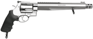 Smith & Wesson 170262 Performance Center Model 460 XVR 460 S&W Mag 5-Round 10.50" with Rail Barrel Overall Stainless Stainless Steel with Black Polymer Grip Includes Muzzle Brake