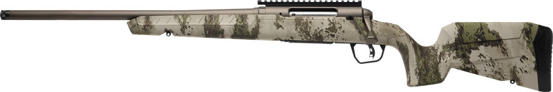 Savage Arms 32310 Axis 2 Pro Compact 6.5 Creedmoor 4+1 20" Gun Metal Bronze Cerakote Heavy Threaded Barrel & Picatinny Rail Carbon Steel Receiver, Fixed Woodland Camo Synthetic Stock, Left Hand