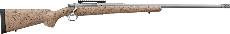 Ruger 57153 Hawkeye FTW Hunter Full Size 308 Win 4+1 24" Matte Stainless Steel Threaded Barrel, Picatinny Rail Stainless Steel Receiver, Speckled Tan/Black HS Precision Synthetic Stock