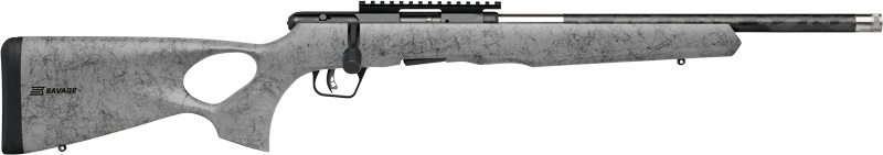 SAVAGE B22 .22 LR TIMBERLITE - THUMBHOLE 18" CF 10-Round GRY Wood