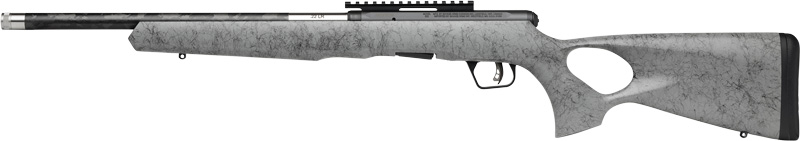 SAVAGE B22 .22 LR TIMBERLITE - THUMBHOLE 18" CF 10-Round GRY Wood - Image 2