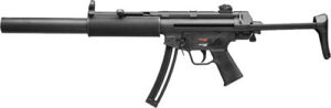 HK 81000469 MP5 Full Size 22 LR 10+1 16.10" Black Steel Barrel. Black Retractable Black Polymer Stock & Grips