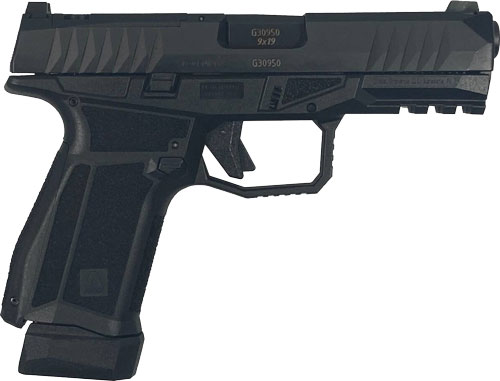 AREX 815537024074 Delta M Gen2 Compact Frame 9mm Luger 15+1 4" Black Steel Barrel, Black Nitride Steel Optic Cut/Serrated Slide, Black Polymer Frame w/Picatinny Rail, Black Stippled Grip, Ambidextrous