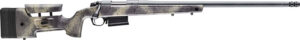 Bergara Rifles B14LM357 B-14 Wilderness HMR 7mm Rem Mag 5+1 24" Threaded, Sniper Gray Cerakote Barrel/Rec, Adj. SoftTouch Woodland Camo Stock with Mini-Chassis, Omni Muzzle Brake
