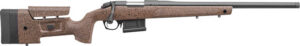 Bergara Rifles B14LM358C B-14 HMR 300 PRC 5+1 26" Graphite Black Cerakote Barrel, Black Speckled Brown Molded w/Mini-Chassis, Adjustable LOP & Cheek Piece Stock
