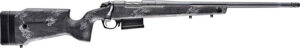Bergara Rifles B14LM7513 B-14 Crest 7mm PRC 5+1 22" Fluted/Threaded, Sniper Gray Cerakote Barrel/Rec, Monte Carlo Carbon Fiber Stock with Black & Gray Splatter, Omni Muzzle Brake