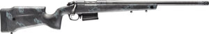 Bergara Rifles B14LM751CF B-14 Crest 300 Win Mag 5+1 22" Sniper Gray Cerakote #5 Contour Threaded Barrel, Sniper Gray Cerakote Steel Receiver, Black & Gray Sponge Fixed Carbon Fiber Stock