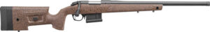 Bergara Rifles B14S354C B-14 HMR 22-250 Rem 5+1 24" Graphite Black Cerakote Barrel, Black Speckled Brown Molded w/Mini-Chassis, Adjustable LOP & Cheek Piece Stock, Right Hand