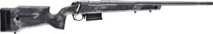 Bergara Rifles B14SM759 B-14 Crest 6.5 PRC 3+1 20" Fluted/Threaded, Sniper Gray Cerakote Barrel/Rec, Monte Carlo Carbon Fiber Stock with Black & Gray Splatter, Omni Muzzle Brake
