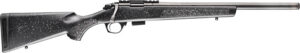 Bergara Rifles BMR006 BMR Carbon Fiber Full Size 17 HMR 5+1/10+1 20" Matte Blued Carbon Fiber/Steel Threaded Barrel & Drilled & Tapped Steel Receiver, Fixed Black/Gray Speckled Synthetic Stock