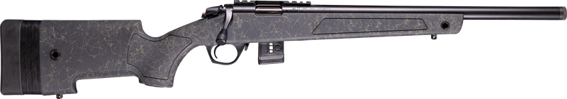 Bergara Rifles BMR007 BMR-X 22 LR 10+1 18" Blued Heavy Threaded Barrel, Blued Picatinny Rail Receiver, Adj LOP Green w/Black Webbing Synthetic Stock