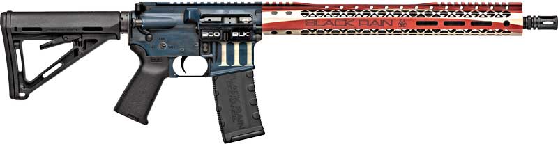Black RAIN SPEC+ PATRIOT Rifle - 300BLK 16" BETSY ROSS 30-Round