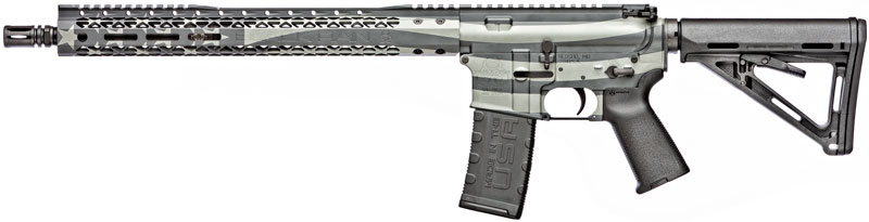 Black RAIN SPEC+ PATRIOT Rifle - 5.56 16" OBSIDIAN FLAG 30-Round - Image 2