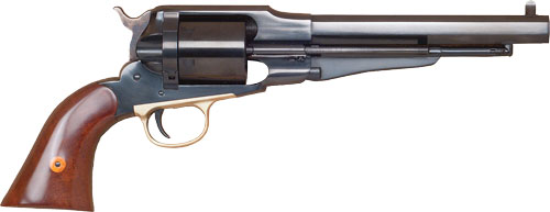 Cimarron CA1010 1858 New Model Army 38 Special 6 Shot 7.37" Blued Octagon Steel Barrel, Blued Cylinder, Blued Steel Frame, Walnut Grip, Exposed Hammer