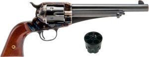 CIMARRON 1875 OUTLAW 45LC/ACP - 2-CYL. FS 7.5" CC/BLUED Wood