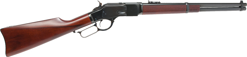 Cimarron CA2057AS1 1873 US Marshal Indian Territory Carbine 357 Mag 9+1 18.50" Blued Round Barrel, Fixed Walnut Stock