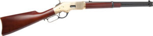 CIMARRON 1866 YELLOWBOY 44SP - 19" BRASS/BLUED Walnut