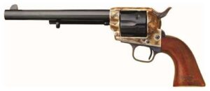Cimarron CA514M00 Model P US Cavalry 45 Colt (LC) 6 Shot, 7.50" Blued Steel Barrel & Cylinder, Color Case Hardened Steel Frame, Walnut w/OWA Cartouche Stamp Grip, Exposed Hammer