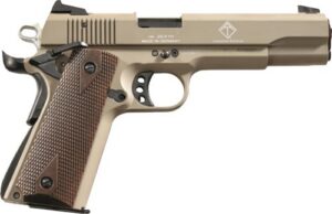 GERMAN SPORT 1911 .22 LR - 5" TAN/FAUX Wood GRIPS 10-Round