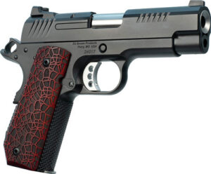 Ed Brown EVOKC9G4 1911 EVO KC9 9mm Luger 9+1 4" Stainless Bull Barrel, Black Gen4 Serrated Carbon Steel Slide & Frame w/Beavertail, Black G10 Grip, Ambidextrous