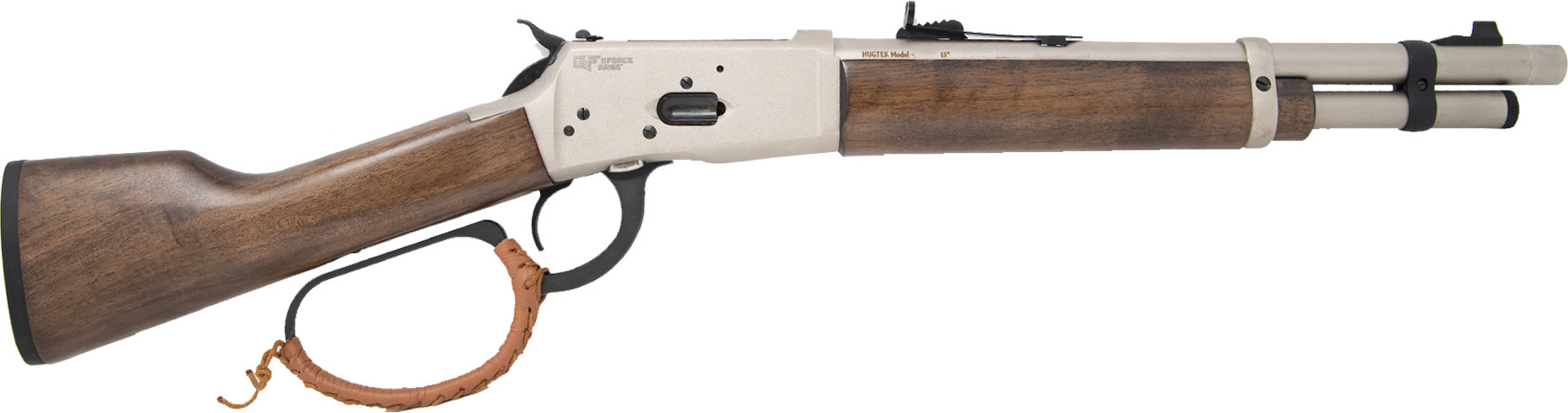 Gforce Arms GFLVR357PN Saddlehorn 357 Mag 5+1 12" Nickel Threaded Barrel & Receiver, Turkish Walnut Stock & Forend, Thread Protector