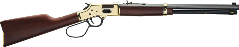Henry H006GCL Side Gate 45 Colt (LC) 10+1 20" Blued Octagon Barrel, Polished Brass Rec, American Walnut Stock, Adj. Sight, Large Loop Lever