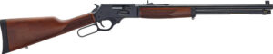 Henry H009G-360BH Side Gate Full Size 360 Buckhammer 5+1 20" Blued Stainless Steel Barrel, Blued Drilled & Tapped Stainless Steel Receiver, Fixed American Walnut Stock, Right Hand