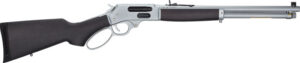 Henry H010GAW Side Gate All Weather Full Size 45-70 Gov 4+1 18.43" Hard Chrome Plated Steel Barrel, Satin Hard Chrome Steel Receiver, Stained Hardwood Stock Right Hand