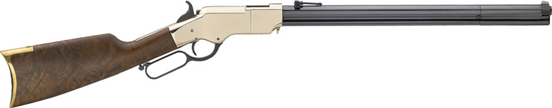 Henry H011R Original Rare Carbine Full Size 44-40 Win 10+1 20.50" Blued Octagon Barrel, Brass Polished Brass Receiver, Fancy American Walnut Wood Stock Right Hand