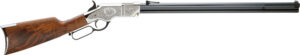 Henry H011SD Original Silver Deluxe Full Size 44-40 Win 13+1 24.50" Blued Octagon Barrel, Engraved Nickel-Plated Steel Receiver, American Walnut Wood Stock Right Hand