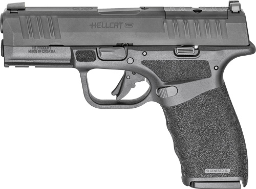 Springfield Armory HCP9379BOSP Hellcat Pro OSP Compact 9mm Luger 17+1 3.70" Black Melonite Steel Barrel & Optic Ready/Serrated Slide, Black Polymer Frame w/Picatinny Rail, Textured Grip