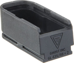 GHOST MOAB MAG EXTENSION FOR - GLOCK 43X48 PLUS 2 RNDS Black