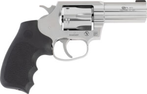 Colt Mfg KCOBRASB3RBB King Cobra 357 Mag 6-Round Shot 3" Stainless Steel Barrel, Cylinder & Frame, Black Hogue Overmolded Grip, Exposed Hammer