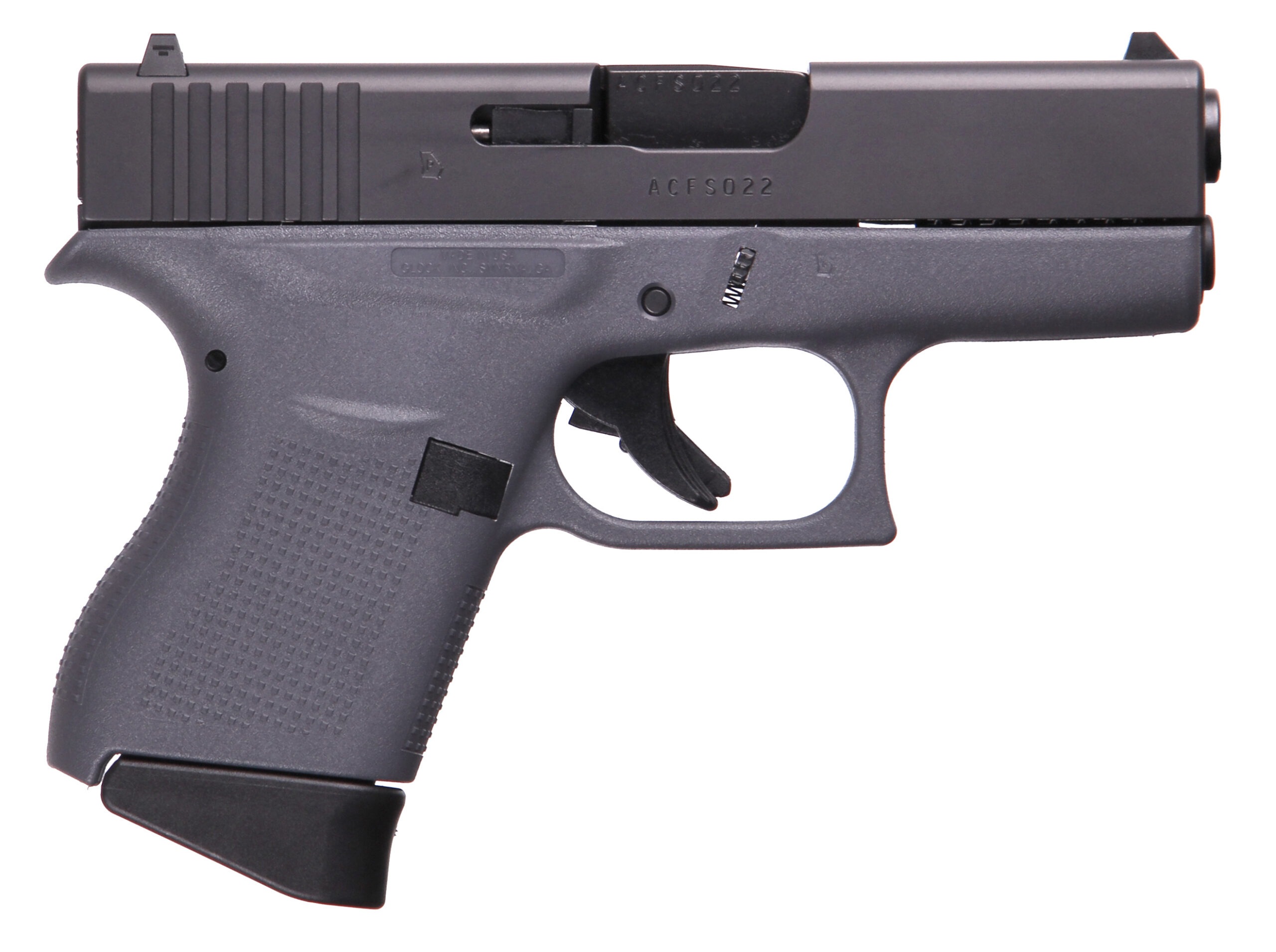GLOCK G43 G3 GRAY 9MM 6+1 3.39" FS #