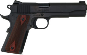 Colt Mfg O1911SE-A1 Government Limited Edition 45 ACP 7+1 5" Blued National Match Barrel, Blued Steel Serrated Slide, Blued Carbon Steel Frame w/Beavertail, Rosewood Checkered Grip, Ambidextrous