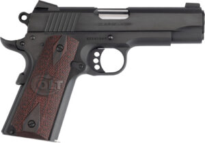 Colt Mfg O4943XE Commander Combat 38 Super 9+1 4.25" Stainless Steel Barrel, Blued Serrated Carbon Steel Slide, Blued Steel Frame, Black Cherry G10 Grip