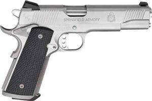 Springfield Armory PC9107LCA18 1911 TRP *CA Compliant 45 ACP 7+1, 5" Match Grade Steel Steel Barrel, Serrated Slide & Frame w/Beavertail, Black G10 Grip