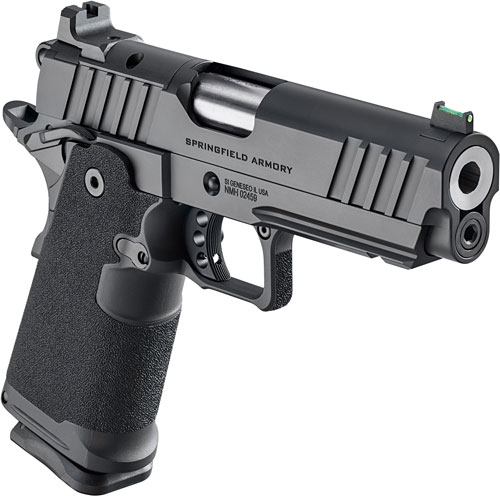 Springfield Armory PH9117AOS Prodigy 9mm Luger 20+1/17+1 4.25" Bull Barrel, Black Cerakote Carbon Steel Frame w/Picatinny Acc. Rail, Optic Ready Slide, Polymer Grip, Fiber Optic Sight
