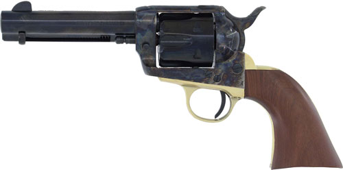Cimarron PPP9MM Pistolero 9mm Luger 6 Shot, 4.75" Blued Barrel & Cylinder, Color Case Hardened Frame, Walnut Grip - Image 2