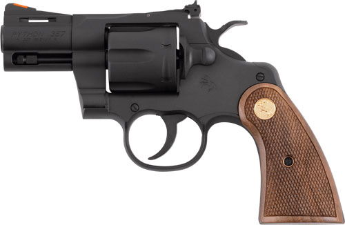 Colt Mfg PYTHONBM2WTS Python 357 Mag 38 Special 6 Shot 2.50" Matte Blued Carbon Steel Barrel, Cylinder & Frame, Exposed Hammer