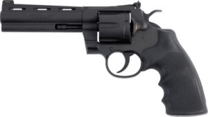 Colt Mfg PYTHONBM5RNS Python 357 Mag/38 Special 6 Shot 5" Matte Blued Vent Rib Carbon Steel Barrel, Cylinder & Frame, Black Rubber Grip, Exposed Hammer