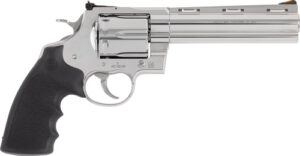 Colt Mfg ANACONDASP6RTS45C Anaconda 45 Colt (Long Colt) 6-Round Shot 6" Stainless Vent Rib Barrel, Cylinder & Frame, Black Grip