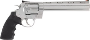 Colt Mfg ANACONDASP8RTS45C Anaconda 45 Colt (Long Colt) 6-Round Shot 8" Stainless Vent Rib Barrel, Cylinder & Frame, Black Grip