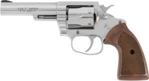 Colt Mfg VIPERSP4WRR Viper 357 Mag/38 Special 6-Round 4.25" 1/2 Lug Stainless Steel Barrel, Stainless Steel Cylinder & Frame, American Walnut Grip, Exposed Hammer